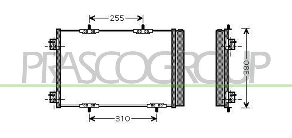 condensatore citroen c2 2008 2010 ci305c003