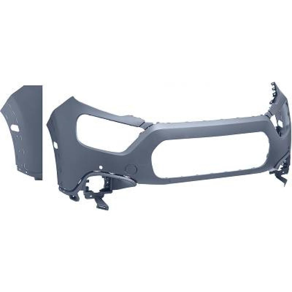 paraurti anteriore superiore con primer con tappo copri gancio con fori pdc e park assist supporti con fori parafanghino citroen c3 2020 2024 167373461t