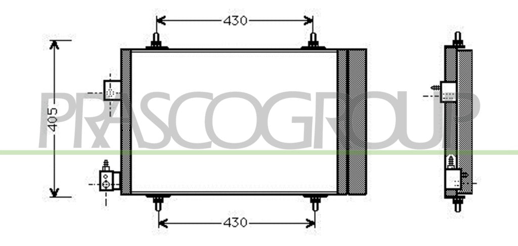 condensatore citroen xsara 2000 2004 ci422c002