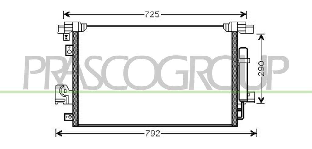 condensatore citroen c crosser 2007 2012 ci802c001