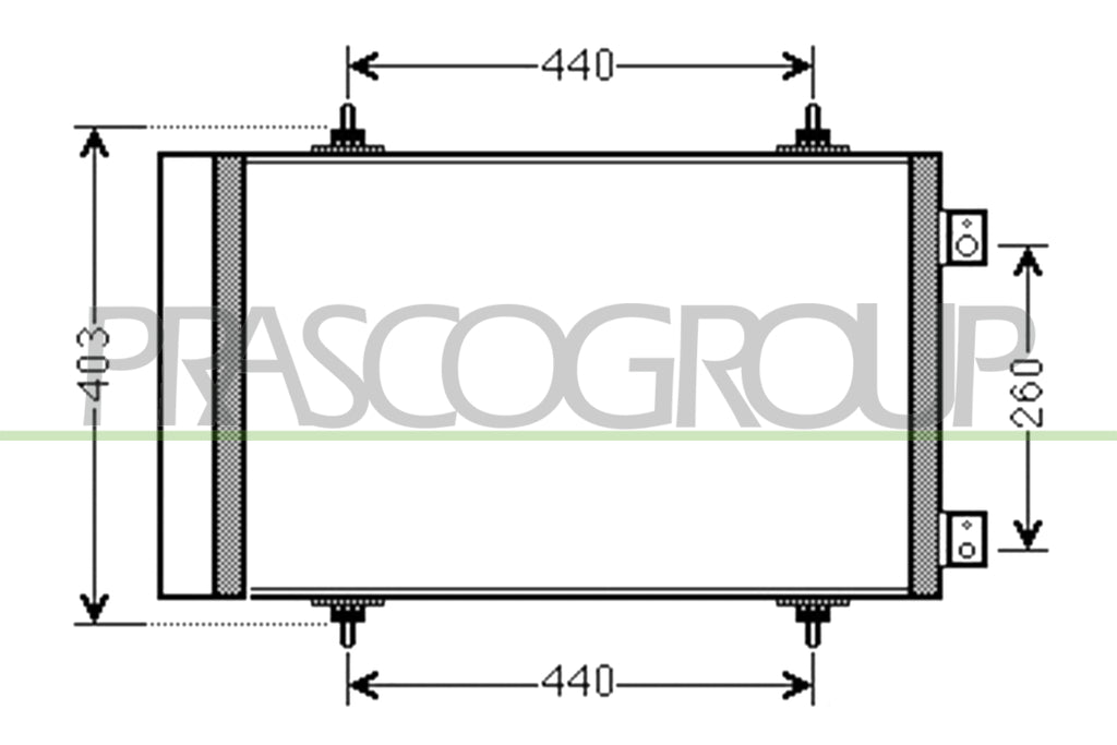 condensatore citroen jumpy dispatch 2007 2016 ci942c002