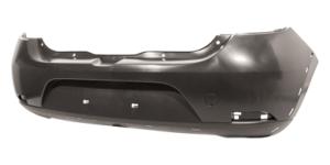 paraurti posteriore nero liscio da primerizzare con tracce pdc con tappo copri gancio traino dacia sandero stepway 2013 2016 da2261051