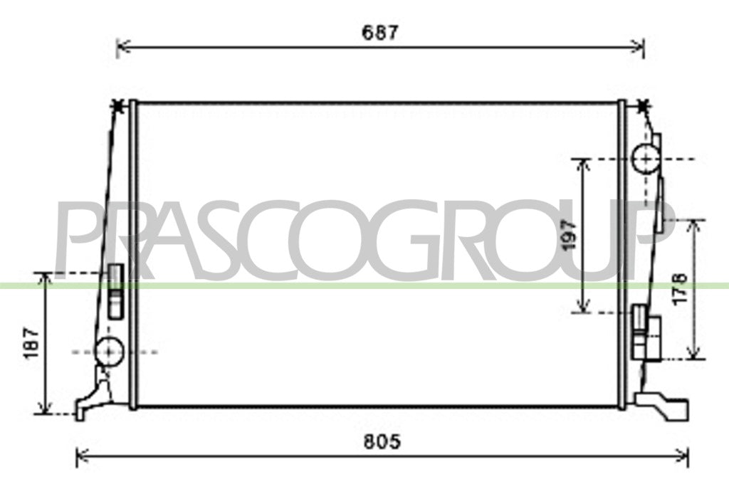 radiatore dacia duster 2010 2013 da820r001