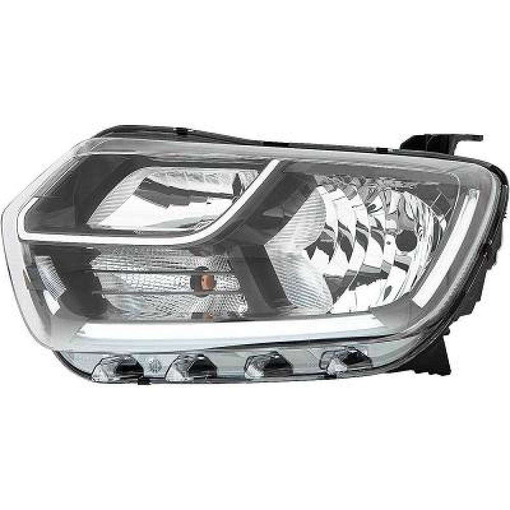 proiettore sinistro h7 h1 elettrico senza motore con luce diurna led dacia duster 2018 da8244904