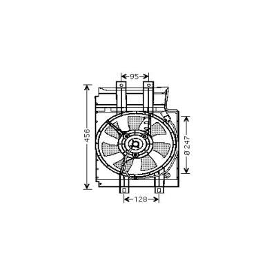 Ventola, Condensatore climatizzatore Nissan Micra K12 05-10 - DCL1018
