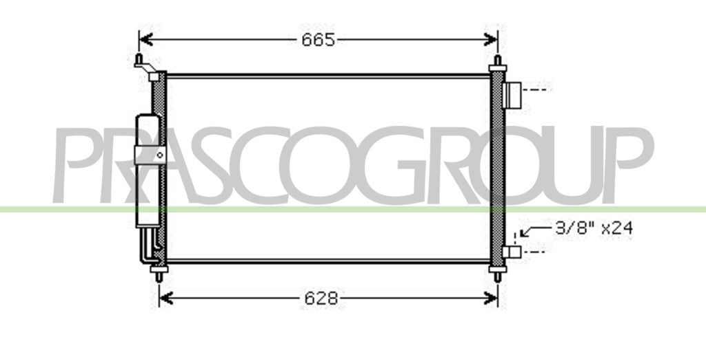 condensatore nissan micra k12 2003 2005 ds011c004
