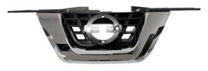 griglia radiatore nera con modanatura cromata con foro telecamera nissan juke 2014 2019 ds7022011