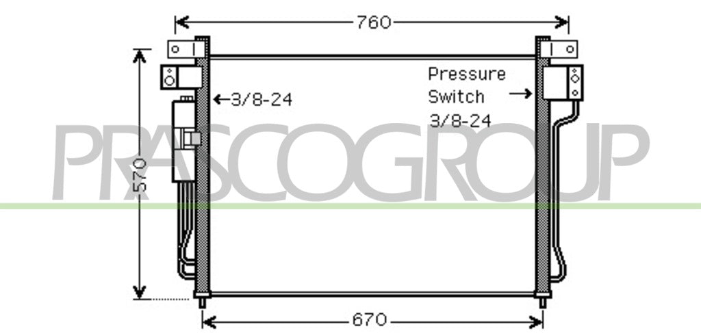 condensatore nissan navara pathfinder d40 2005 2010 ds814c002