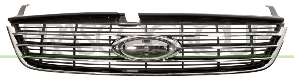 griglia radiatore nera con modanatura cromata con cornice cromata mod ghia ford mondeo 2007 2010 fd1102011