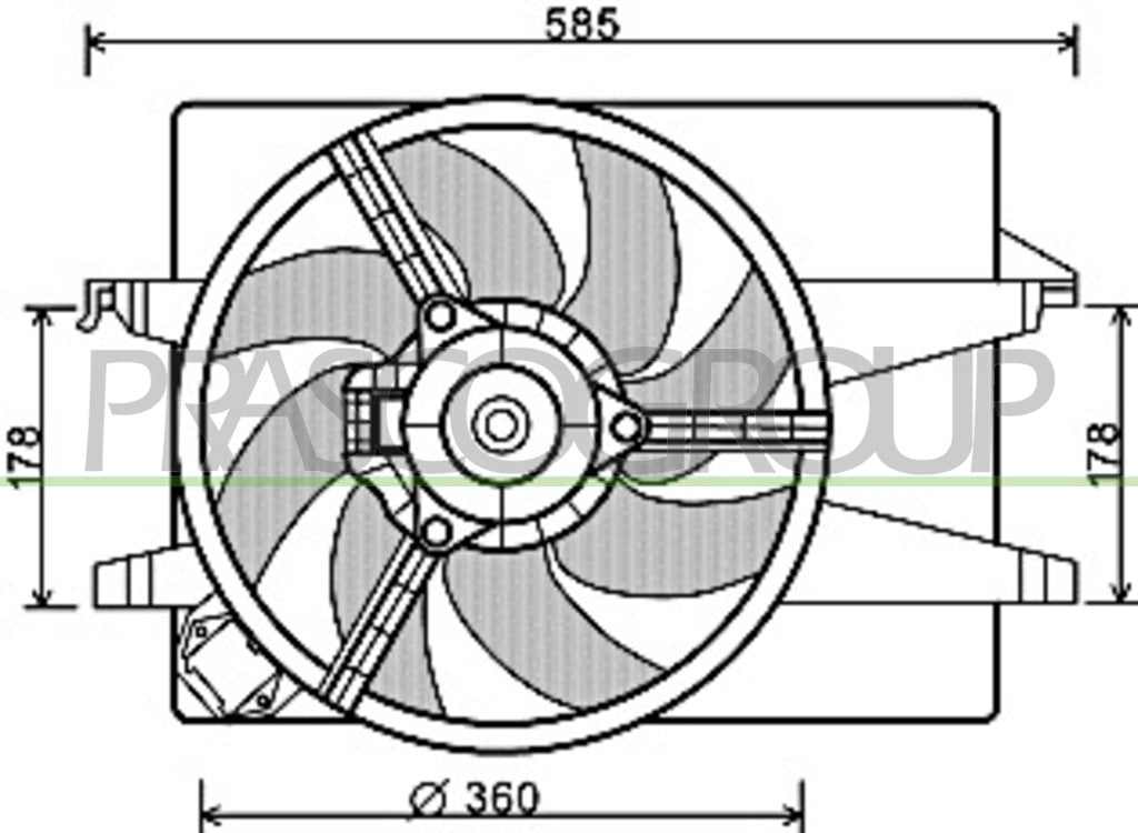 ventola ford fiesta mk v 2002 2005 fd340f005