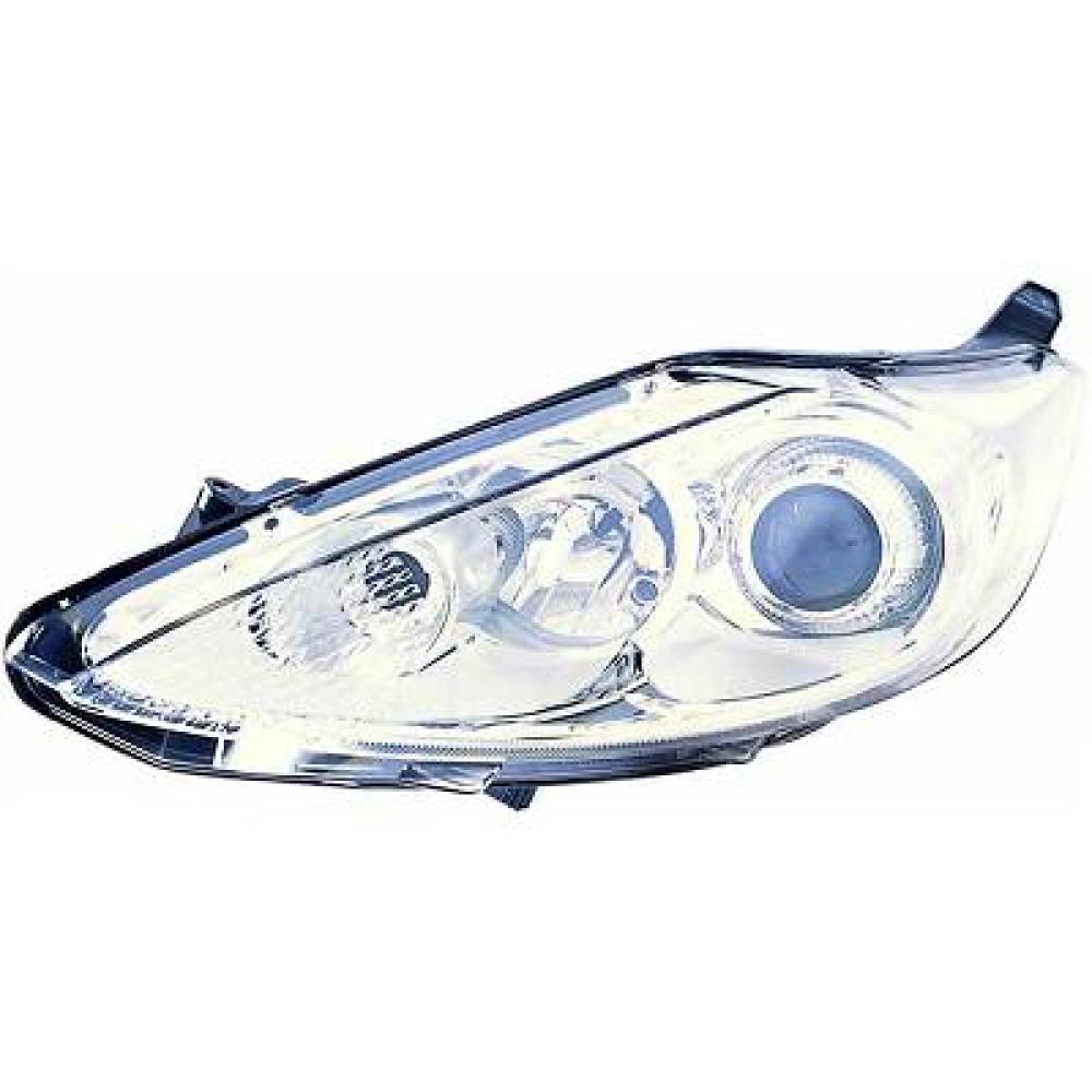 proiettore destro h1 h7 elettrico cromato con motore ford fiesta mk vi 2008 2012 fd3444913
