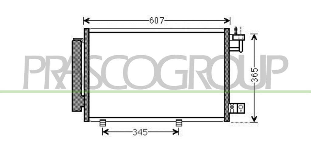 condensatore ford fiesta mk vi 2008 2012 fd344c001