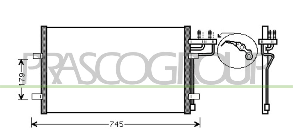 condensatore ford focus 2001 2005 fd422c001