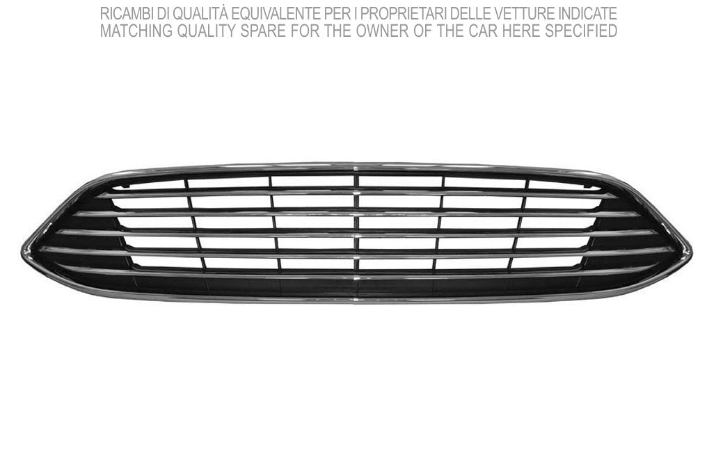 griglia radiatore nera con modanature cromate con cornice cromata ford focus 2015 2018 fd4302001