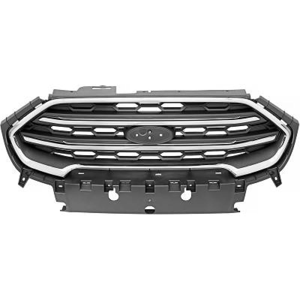griglia radiatore nera con modanature cromate con cornice cromata mod plus ford ecosport 2018 fd7522011
