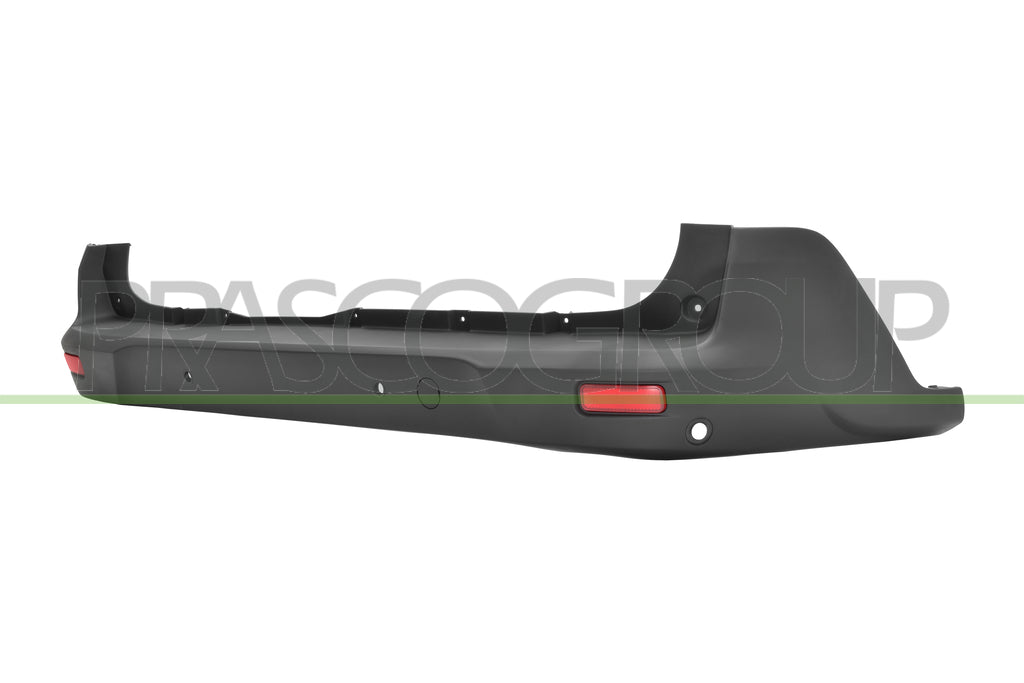 paraurti posteriore centrale nero goffrato con tappo coprigancio con fori pdc supporti con tracce park assist con catadiottri ford transit tourneo connect chc 2018 fd9381052