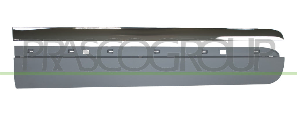 modanatura porta anteriore destra con primer con profilo cromato fiat 500 l 2017 ft0441403