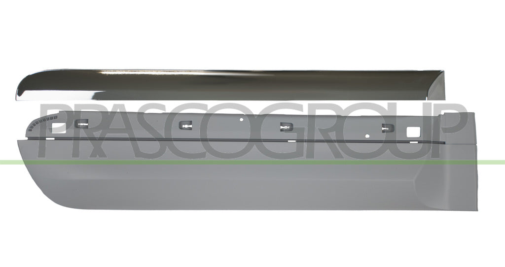 modanatura porta posteriore destra con primer con profilo cromato fiat 500 l 2017 ft0441453