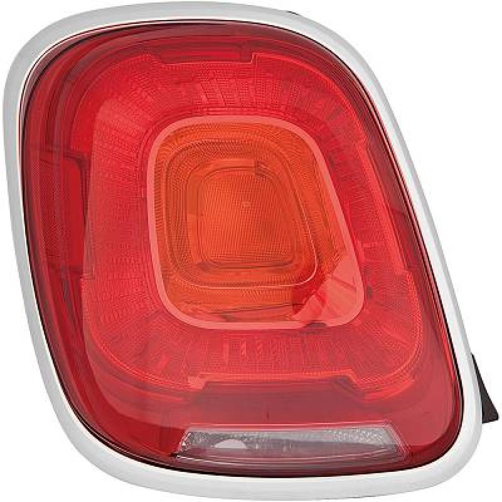 fanale posteriore destro senza portalampada bordo satinato fiat 500 x city look 2015 2018 ft0604163
