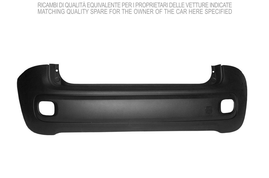 paraurti posteriore nero goffrato mod van fiat panda 2012 ft1241051