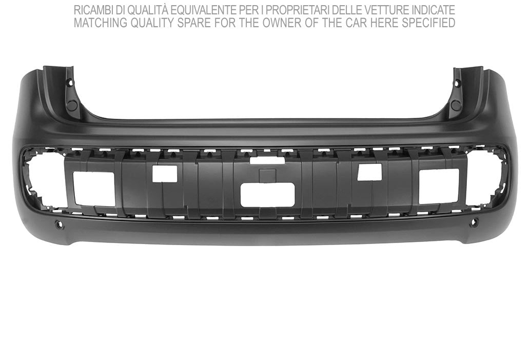 paraurti posteriore con primer con fori pdc supporti fiat panda 2012 ft1241071