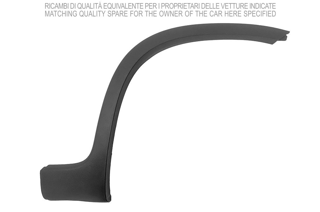 parafanghino anteriore destro nero goffrato con clips con biadesivo fiat panda trekking climbing 4x4 2013 ft1251591