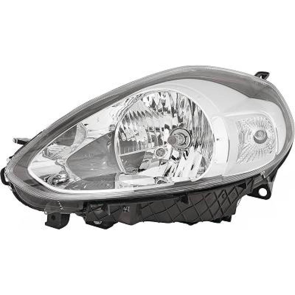 proiettore sinistro h4 elettrico cromato con motore fiat punto 2012 2017 ft3444904