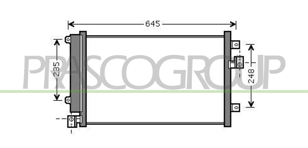 condensatore fiat multipla 2004 2010 ft717c002