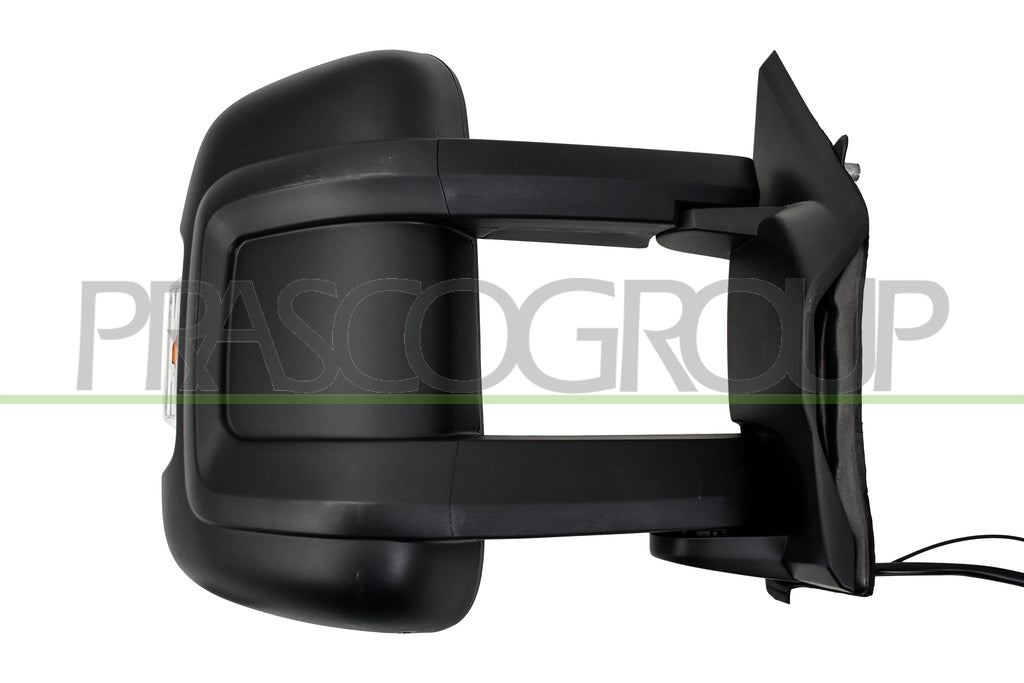 retrovisore destro elettrico nero termico con fanale con antenna radio lampadina 16w braccio lungo convesso 9 pin citroen jumper 2006 2014 ft9307349