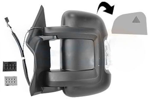 retrovisore sinistro elettrico nero termico chiudibile con fanale lampadina 16w con sonda con blis braccio corto convesso 14 pin opel vauxhall movano 2021 ft9327364