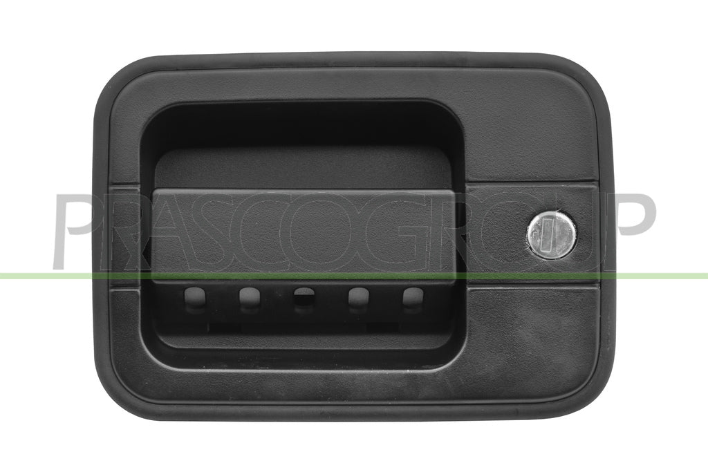 maniglia anteriore sinistra esterna nera con foro nottolino con due chiavi iveco eurocargo 1991 2002 ft9808002