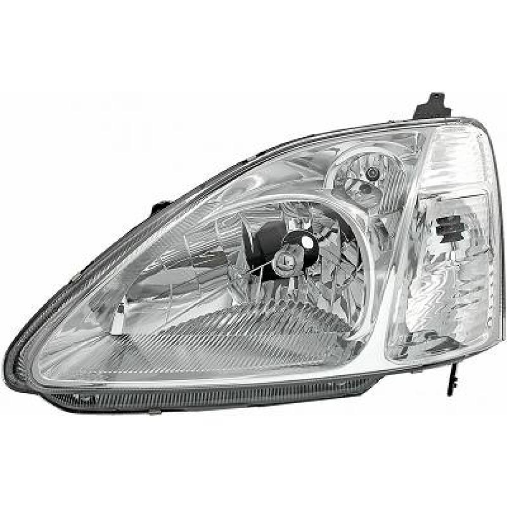 proiettore sinistro h4 elettrico con motore honda civic 2001 2003 hd0384904