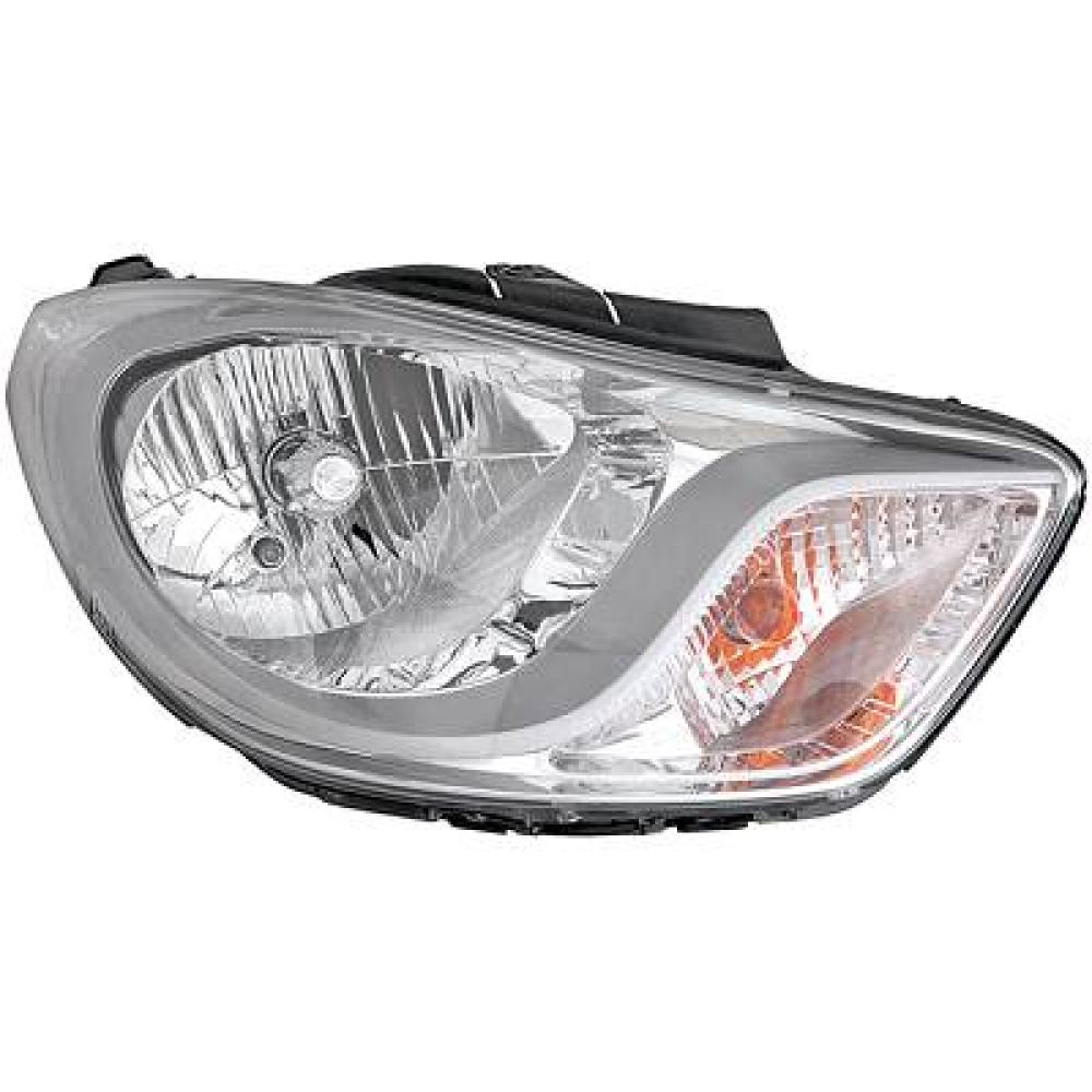 proiettore destro h4 elettrico cromato con motore hyundai i10 pa 2010 2013 hn0034813