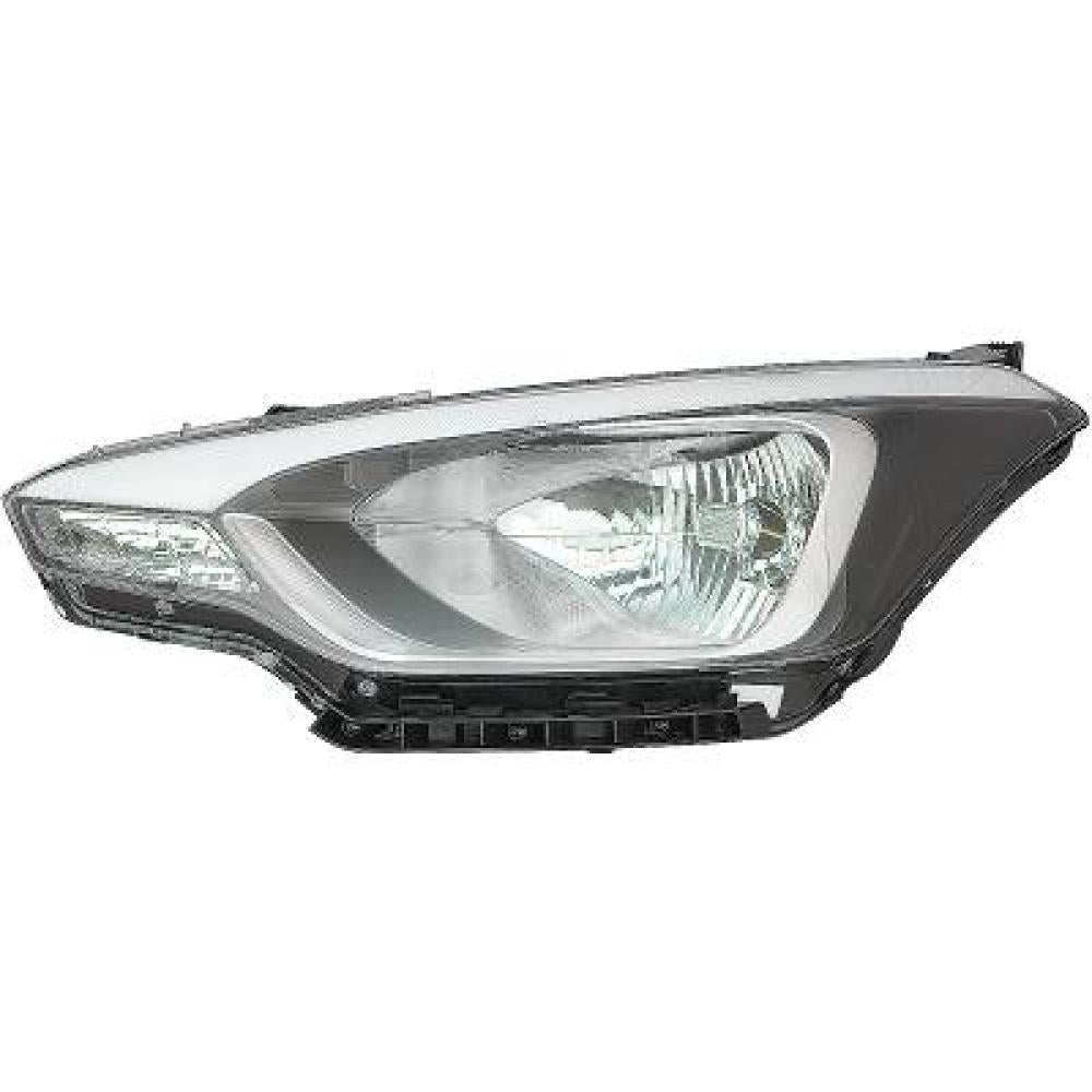 proiettore sinistro h4 elettrico senza motore mod 3 porte hyundai i20 2014 2018 hn2044804