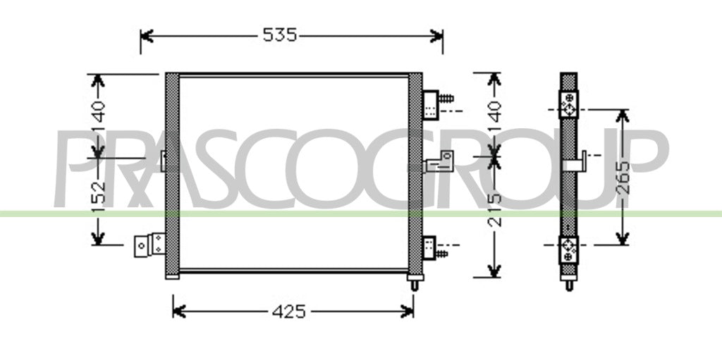 condensatore hyundai atos 1998 2003 hn320c001