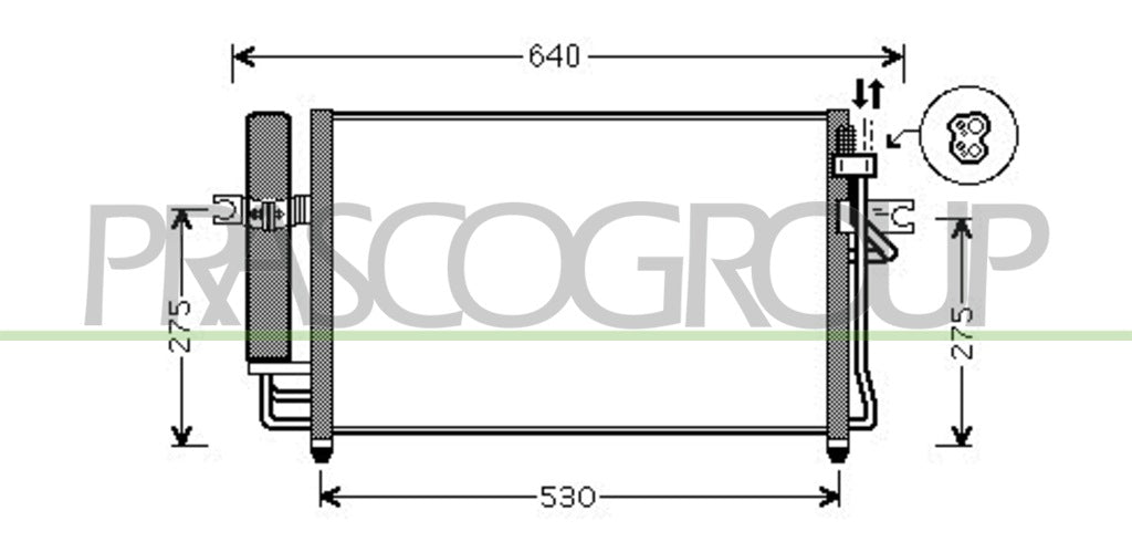 condensatore hyundai getz 2002 2005 hn330c001
