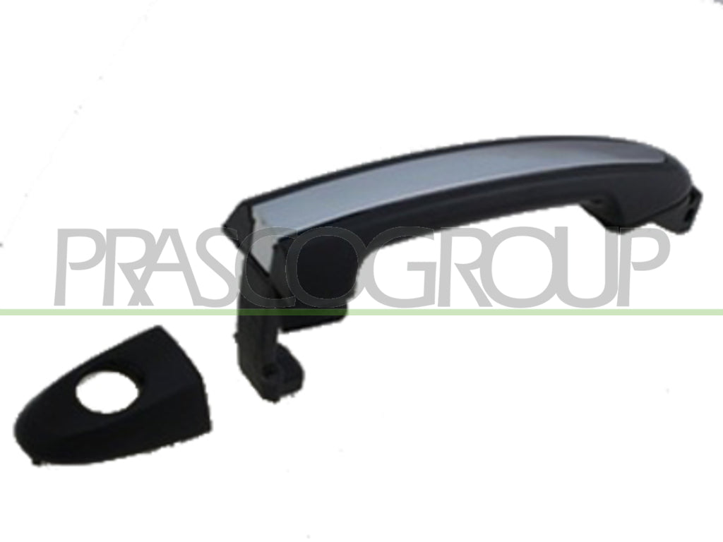 maniglia anteriore sinistra esterna con primer con inserto cromato con foro nottolino hyundai santa fe cm 2006 2009 hn8168014