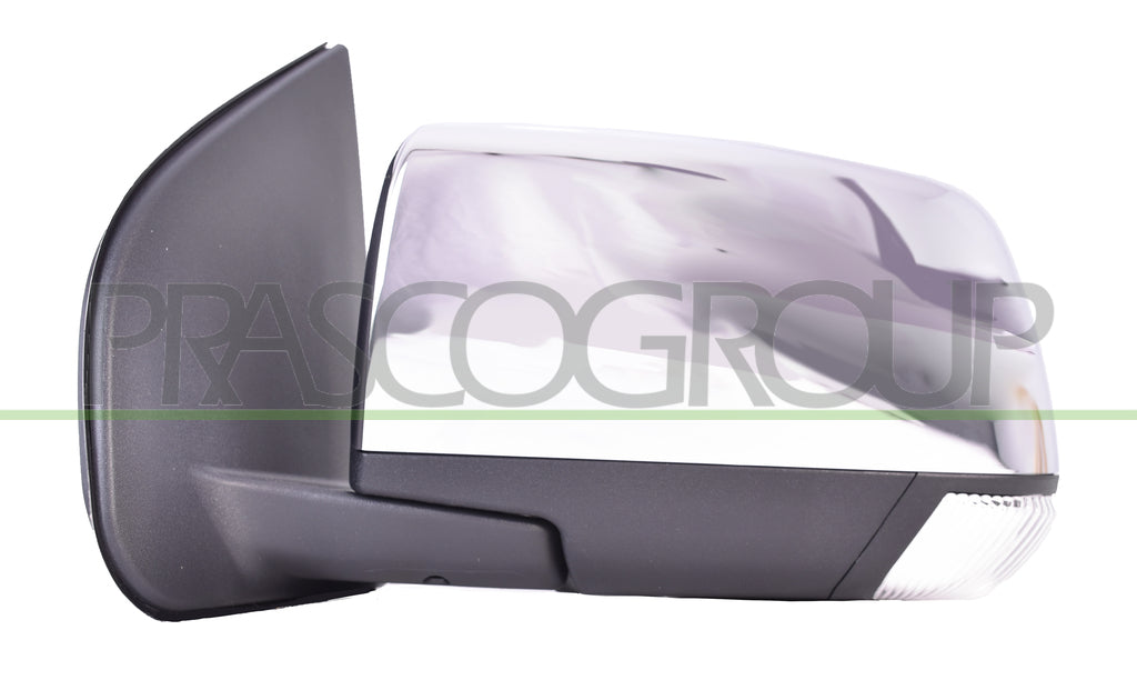 retrovisore sinistro elettrico nero con fanale convesso con calotta cromata isuzu dmax 2012 2017 iz8267106