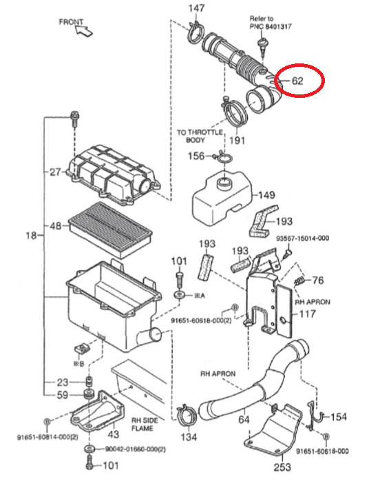 MANICOTTO DEPURATORE FILTRO ARIA PORTER 1.3 1788187Z09000 - Mondo Porter