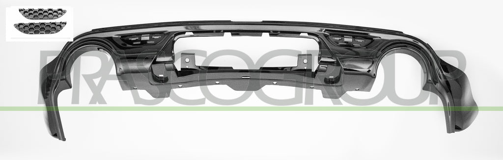 spoiler paraurti posteriore nero lucido mod srt jeep grand cherokee wk 2013 2016 je0241871