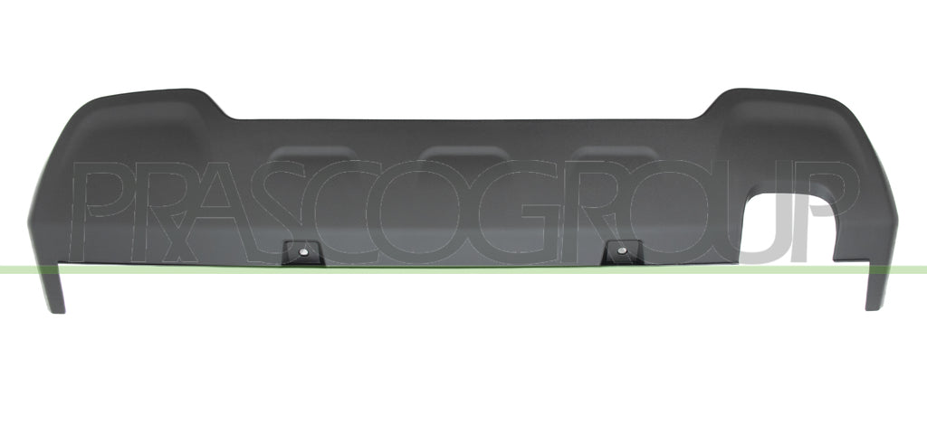spoiler paraurti posteriore nero goffrato con scarico singolo a destra jeep renegade 2014 2018 je1001851