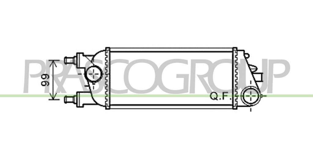 intercooler lancia ypsilon 2011 2015 la004n001