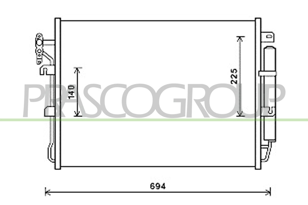condensatore land rover range rover sport l320 2005 2009 lr800c001