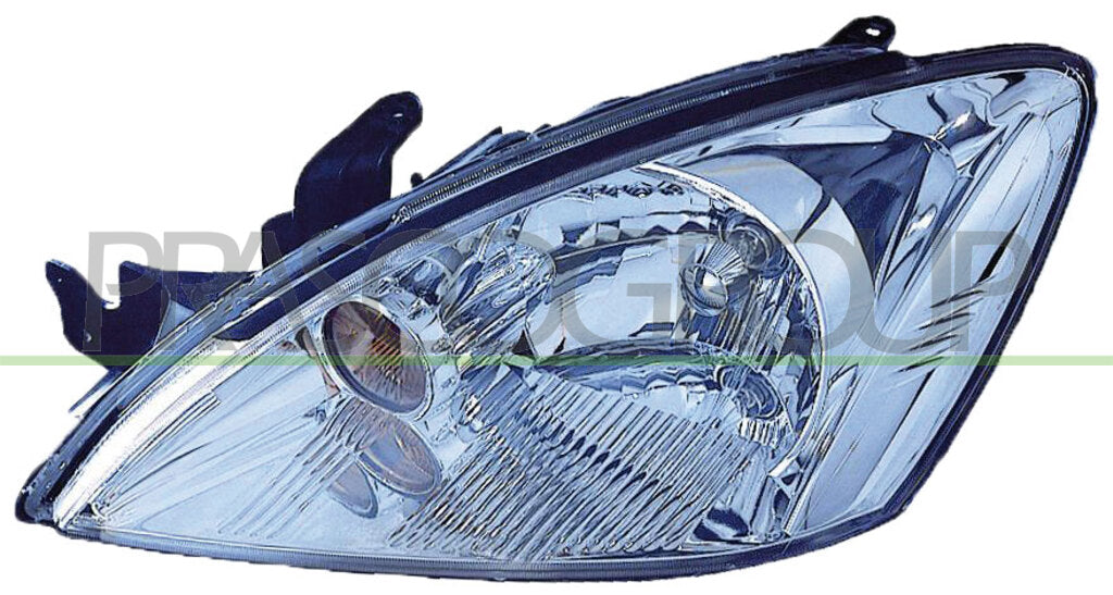 proiettore sinistro h4 elettrico senza motore cromato mitsubishi lancer 2002 2008 mb0134804
