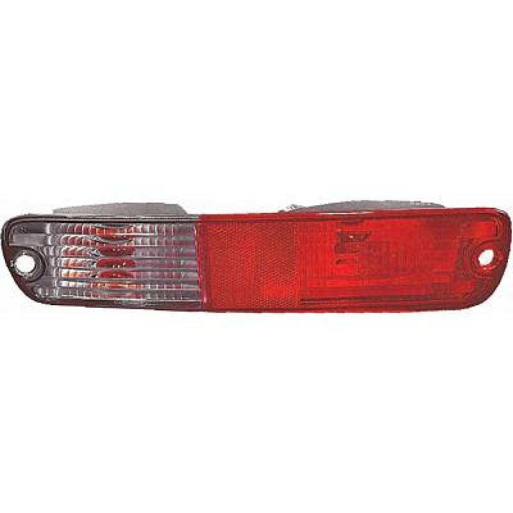 fanale sinistro paraurti posteriore bianco rosso con cavi e lampadina mitsubishi pajero 2003 2006 mb1604354