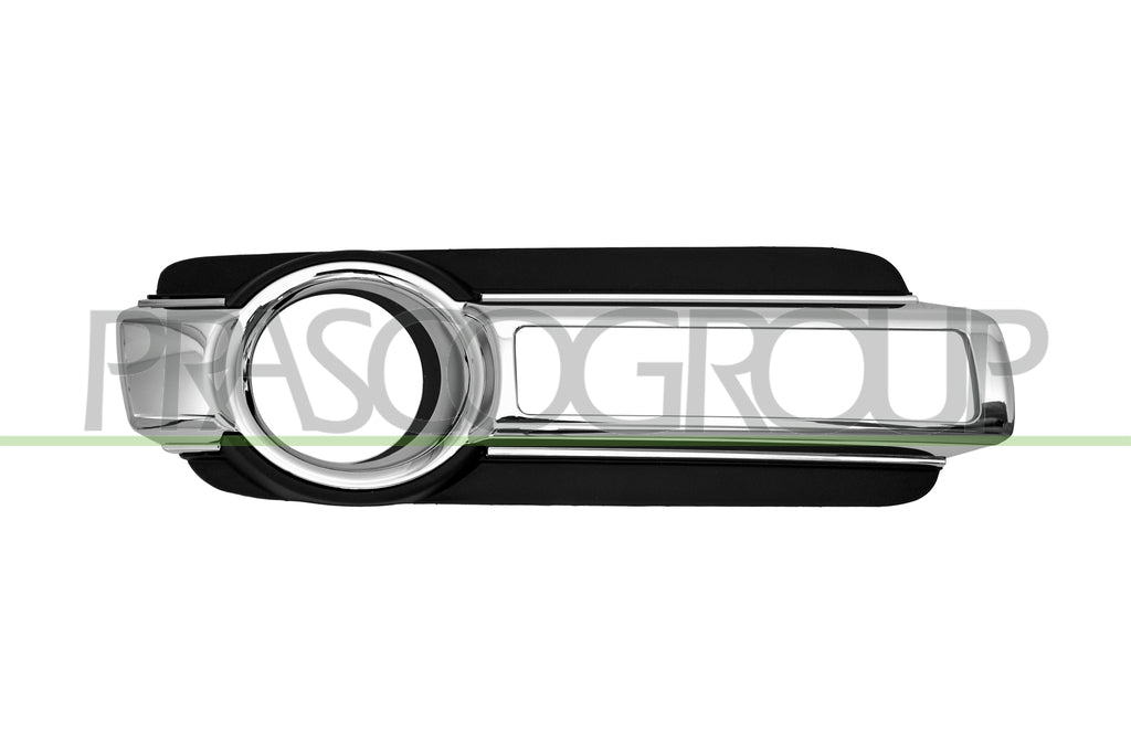 griglia destra paraurti anteriore nera con sede fendi con modanatura cromata con sede luce diurna mitsubishi pajero 2015 mb1652103