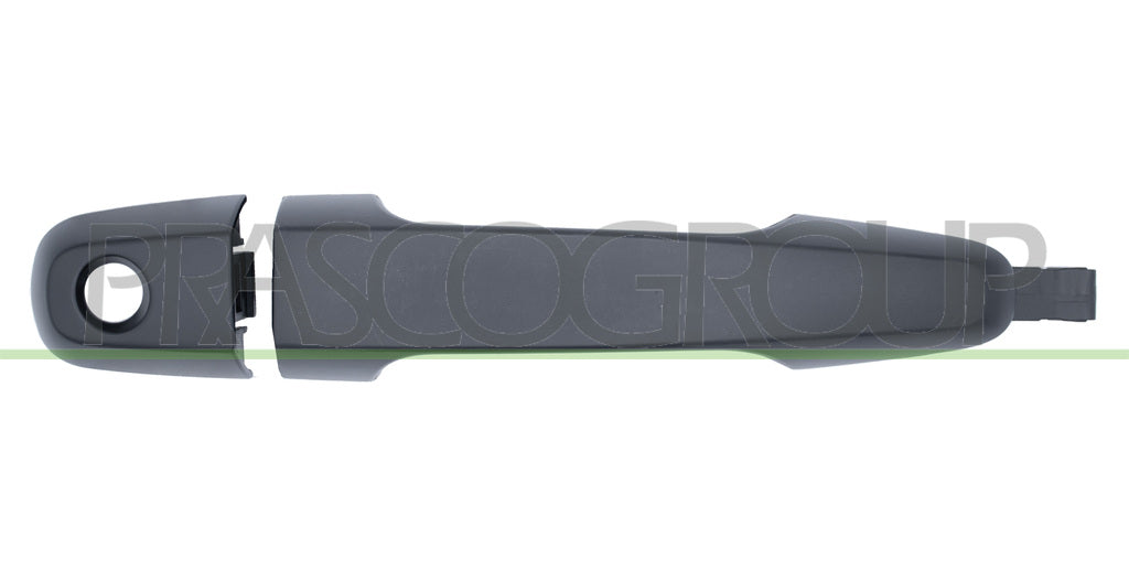 maniglia anteriore sinistra esterna nera liscia con foro nottolino mitsubishi l200 strada 2005 2010 mb8218014
