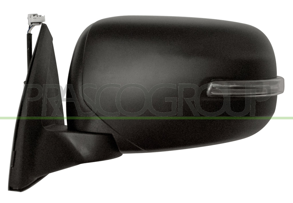 retrovisore sinistro elettrico nero con fanale convesso mitsubishi l200 strada 2010 2014 mb8227214
