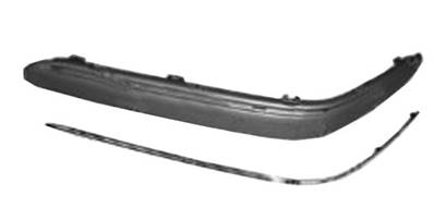 modanatura sinistra paraurti anteriore con primer con profilo cromato mod avantgard mercedes c class w203 2004 2007 me0281244