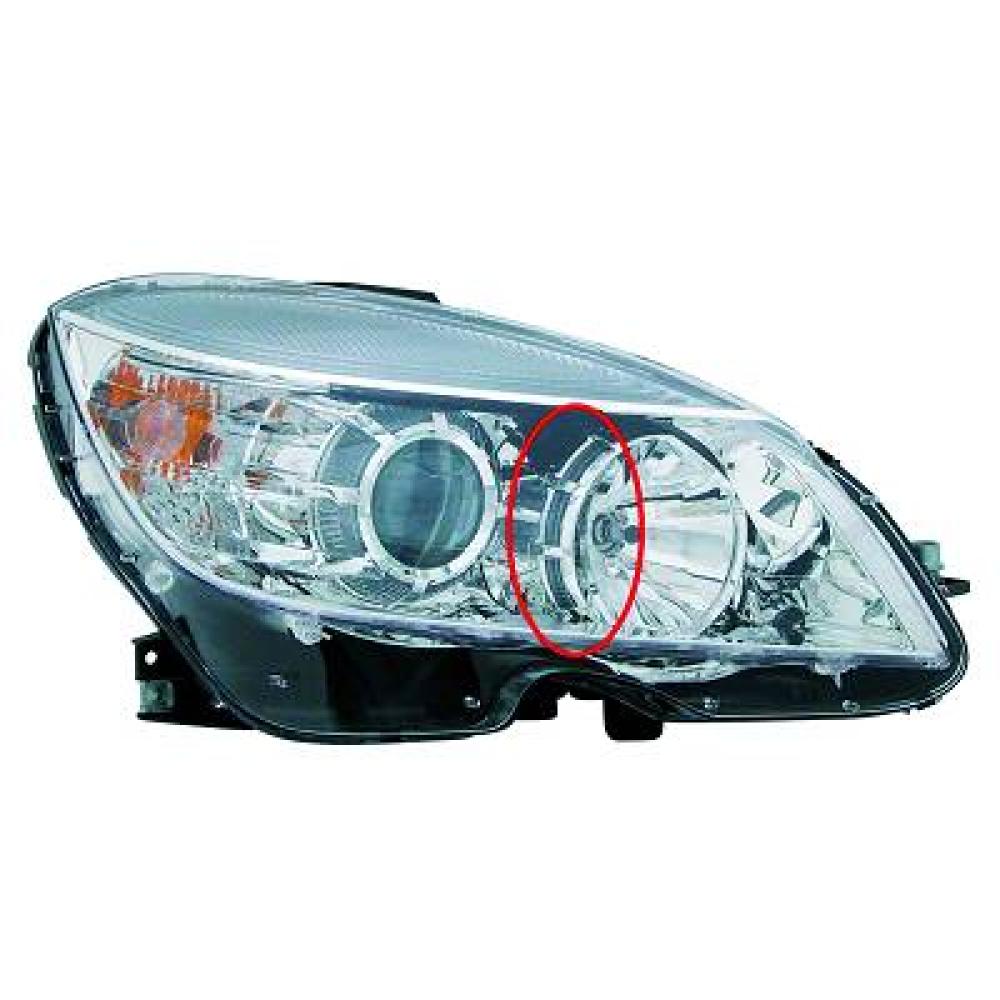 proiettore sinistro h7 h7 elettrico con motore mod 09 07 mercedes c class w204 s204 2007 2010 me0294904